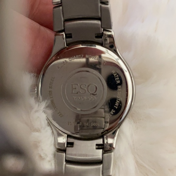 ESQ diamond watch by MOVADO. Comes with original box and extra links!
